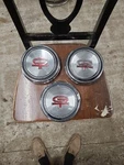 1968 1969 Mustang Gt Torino Ranchero Orig Styled Steel Wheel Center Hub Caps. Fixed Price $90.00.