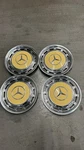 4X Mercedes Cream Ivory Wheel Covers W114 W115 W108 W123. Fixed Price $650.00.
