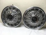 Vtg 1981 Ford Thunderbird Spoked 14" Hubcaps (set Of Two). Fixed Price $69.98.