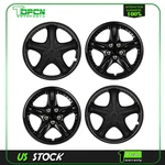 Set Inch Wheel Hub Caps Black Snap On For R14 Tire & Rim Covers Kit. Fixed Price $43.53.