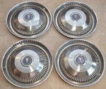 1974-1976 Pontiac Firebird Lemans 14" Wheel Cover Set Of Hubcaps, 1975 Ventura. Fixed Price $50.00.