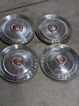 Qty 1954 Ford Crestline, Sunliner, Customline 15" Wheel Covers Hubcap, Oem. Fixed Price $114.99.