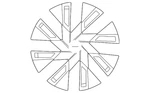 Genuine Volvo Wheel Cover 32327981. Fixed Price $72.59.
