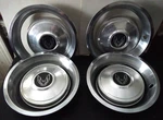 4 Pontiac Firebird Trans Am Aluminum 10.5" Hub Caps Dog Dish + Beauty Rings Oem. Fixed Price $100.00.