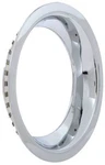 Chrome Rally Wheel Trim Ring; 15" X 3" Deep; Round Lip; For Oe Only. Fixed Price $65.30.
