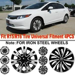 15"/16" Set Of 4 Wheel Covers Snap On Full Fit Tire & Steel Rim. Fixed Price $35.98.
