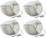 4X New Helo Chrome Bolt Center Caps 3/16" For 20" Wheel Only HE357 821L160. Fixed Price $60.00.