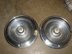 2 Vintage Oem 1966 Dodge Charger, Polara, Coronet, Monaco 14" Rib Type Hubcaps. Fixed Price $54.95.