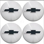 4PCS Of Chevrolet Center Caps 3.25 83MM Brushed Silver Black Bowtie 22837060. Fixed Price $24.99.